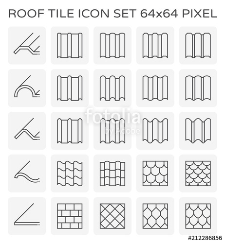 462x500 Roof Tile Icon Stock Image And Royalty Free Vector