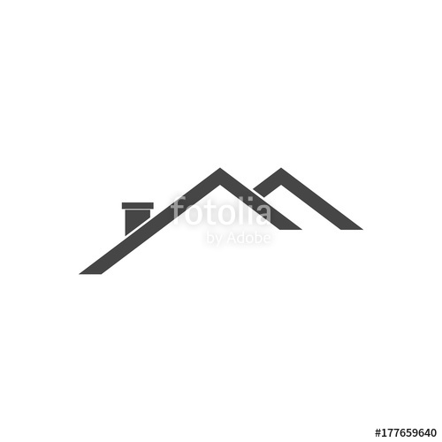 500x500 Home Roof Icon Stock Image And Royalty Free Vector