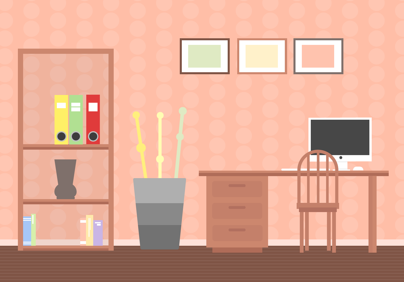 1400x980 Free Living Room Vector