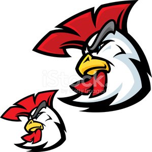 299x300 Rooster Head Profile Stock Vectors