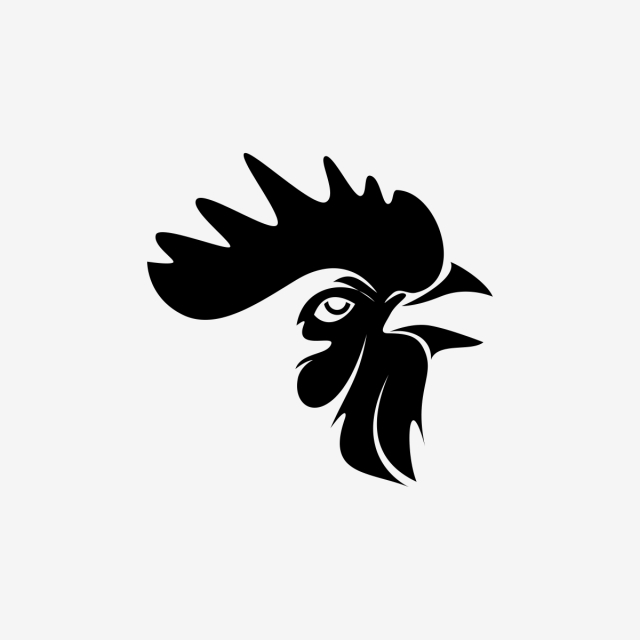 640x640 Rooster Head Silhouette, Head, Rooster, Chicken Png And Vector