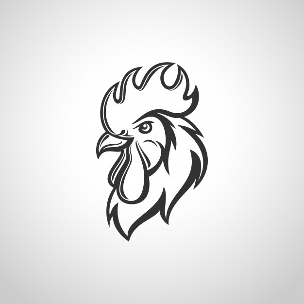 626x626 Rooster Head Vector Premium Download