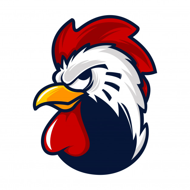 626x626 Rooster Head Mascot Vector Premium Download