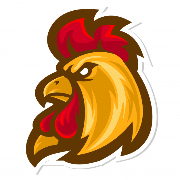 626x626 Rooster Head Mascot Logo Vector Premium Download