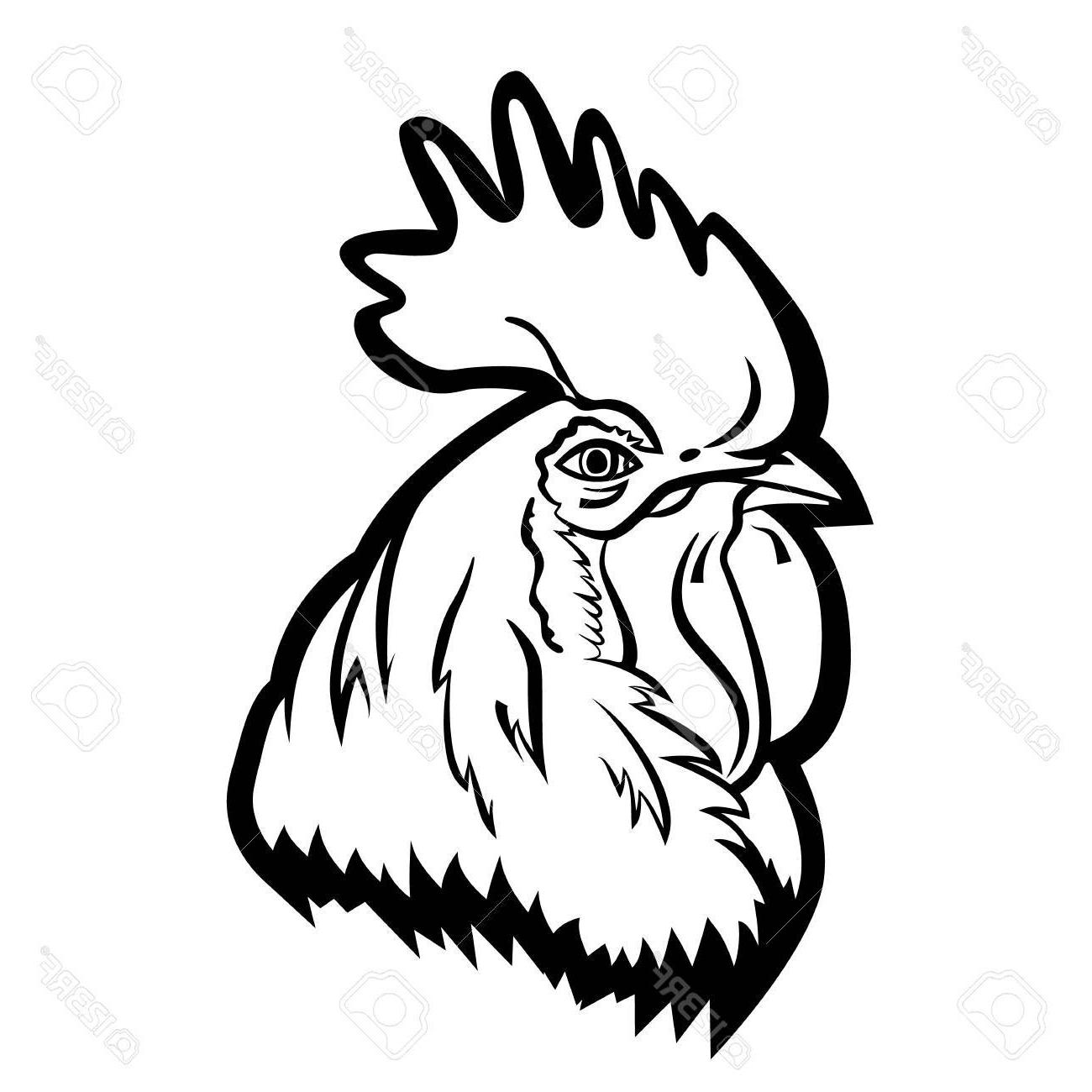 1300x1300 Hd Rooster Head Logo Vector Design Free Vector Art, Images