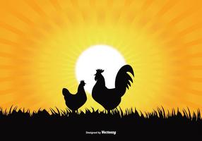 Rooster Silhouette Free Vector Art 286x200 Rooster Silhouette Free Vector Art