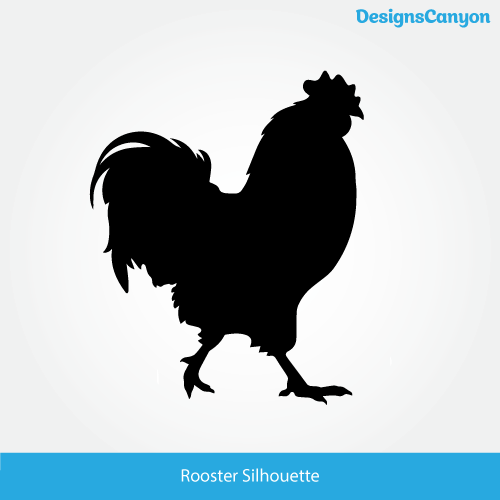 Rooster Silhouette Set Free Vector 500x500 Rooster Silhouette Set Free Vector