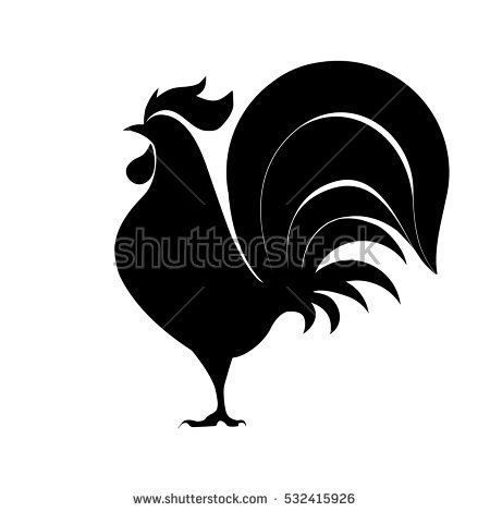 Rooster Silhouette, Vector Illustration Projects To Try 450x470 Rooster Silhouette, Vector Illustration Projects To Try