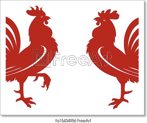 Free Art Print Of Stylized Red Rooster Red Rooster Silhouette 560x470 Free Art Print Of Stylized Red Rooster Red Rooster Silhouette