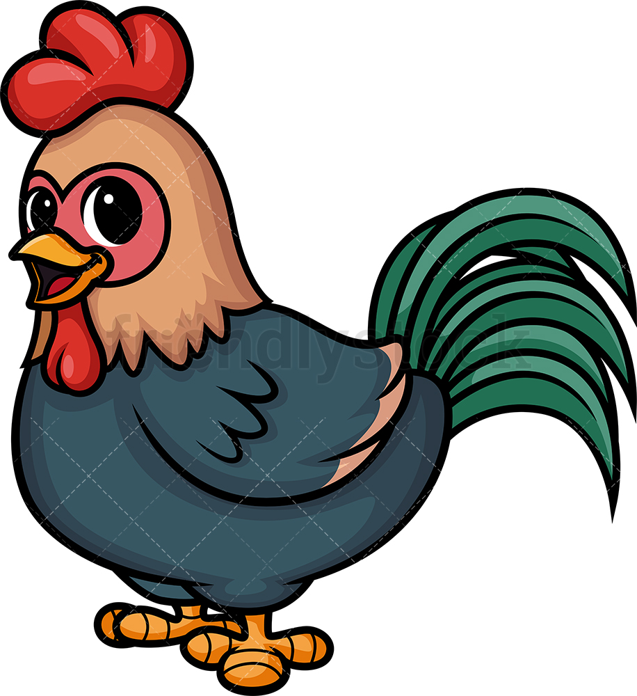 916x1000 Chibi Kawaii Rooster Clipart Cartoon Vector