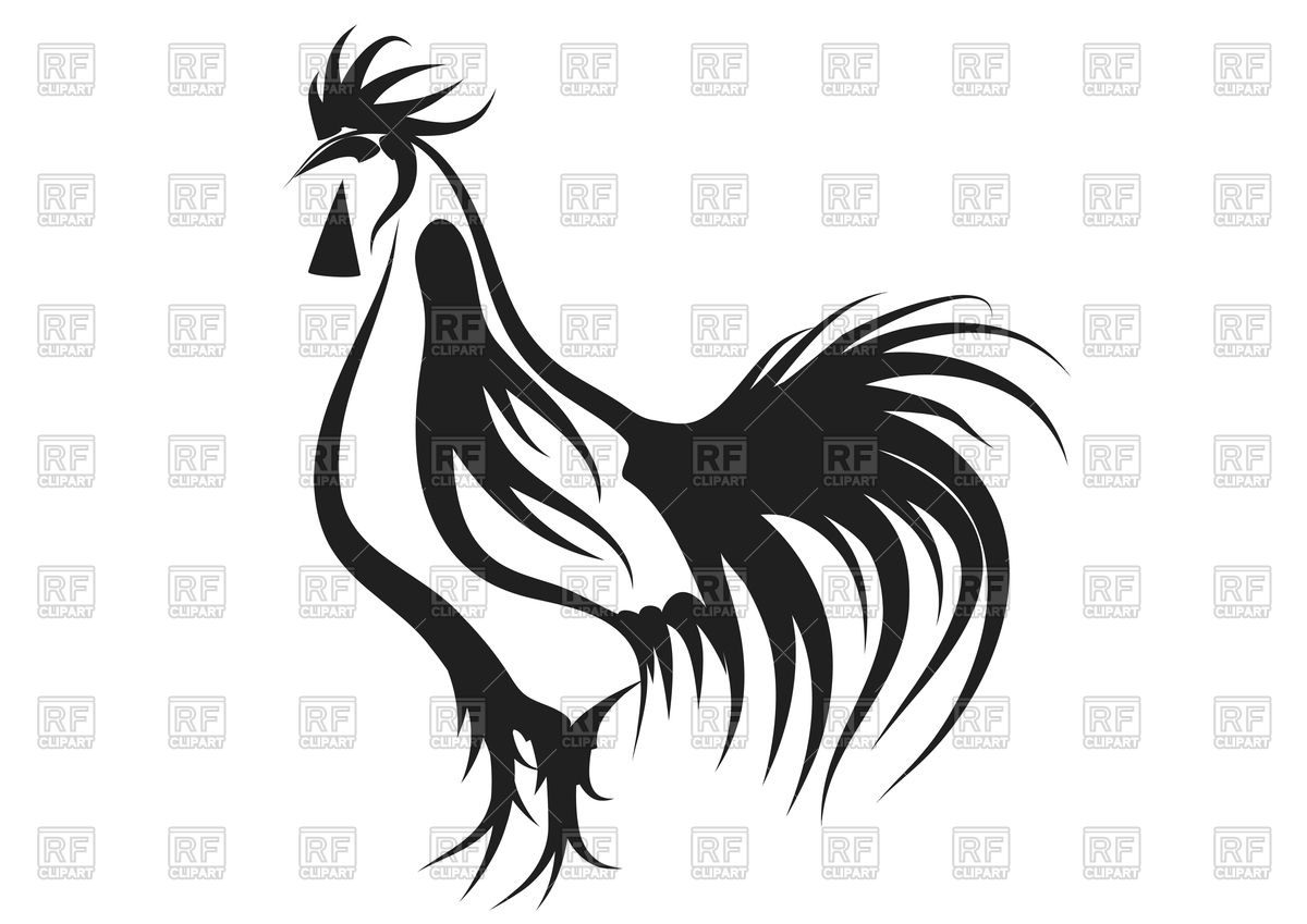 1200x849 Rooster Silhouette Vector Image Of Plants And Animals Arkela