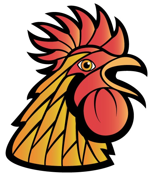 490x565 Rooster Art Vector Free Download