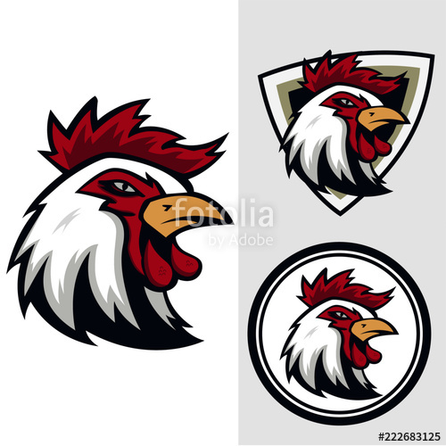 500x500 Set Of Rooster Vector Logo Stock Image And Royalty Free Vector