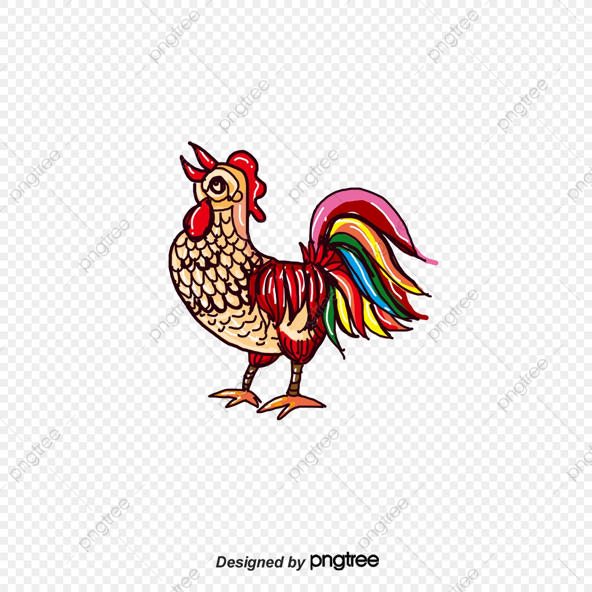 1200x1200 Rooster, Vector Png, Big Cock, Color Rooster Png And Vector