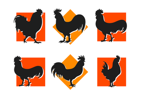 286x200 Rooster Silhouette Free Vector Art