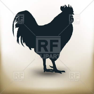 400x400 Silhouette Of Rooster