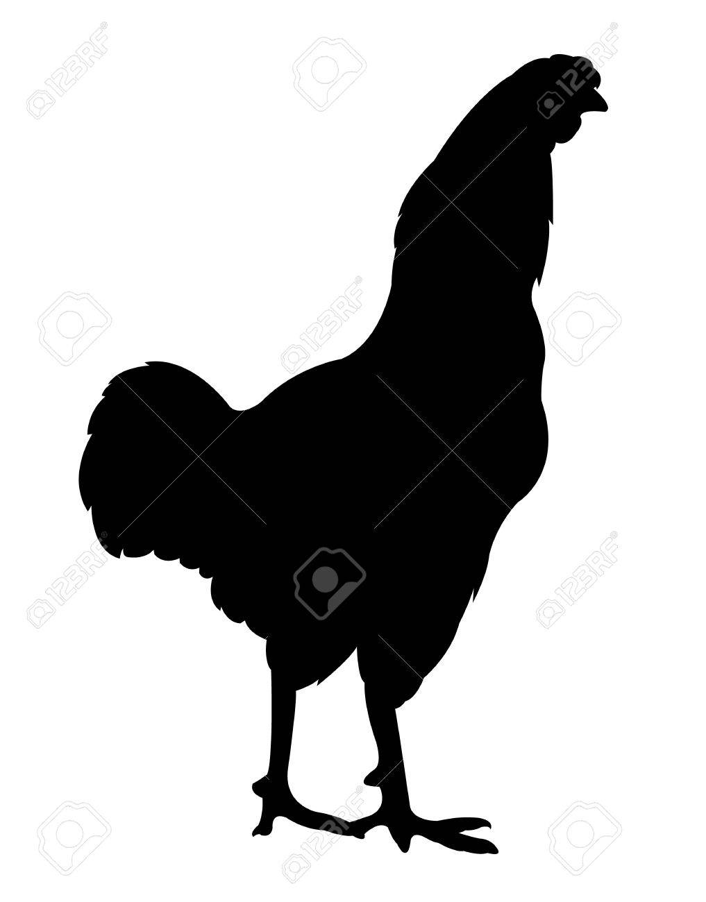 1017x1300 Collection Of 'rooster Silhouette Vector' Download More Than