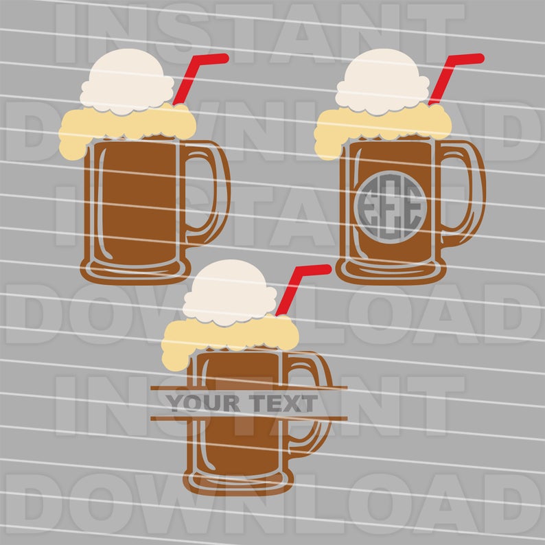 794x794 Root Beer Float Fileice Cream Dessert Svgice Cream Float Etsy