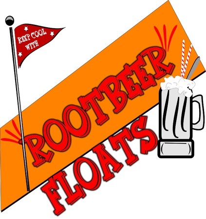 423x450 Rootbeer Floats Background Vector Royalty Free Vector Graphics