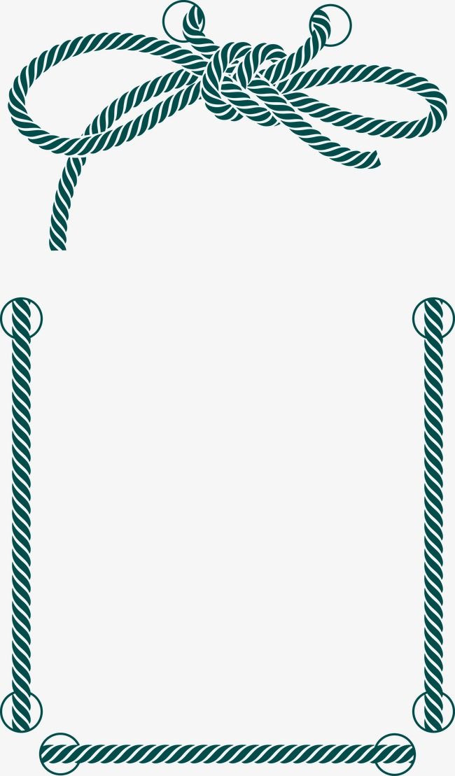 650x1109 Decorative Rope Border, Rope, Frame, Decoration Png And Vector