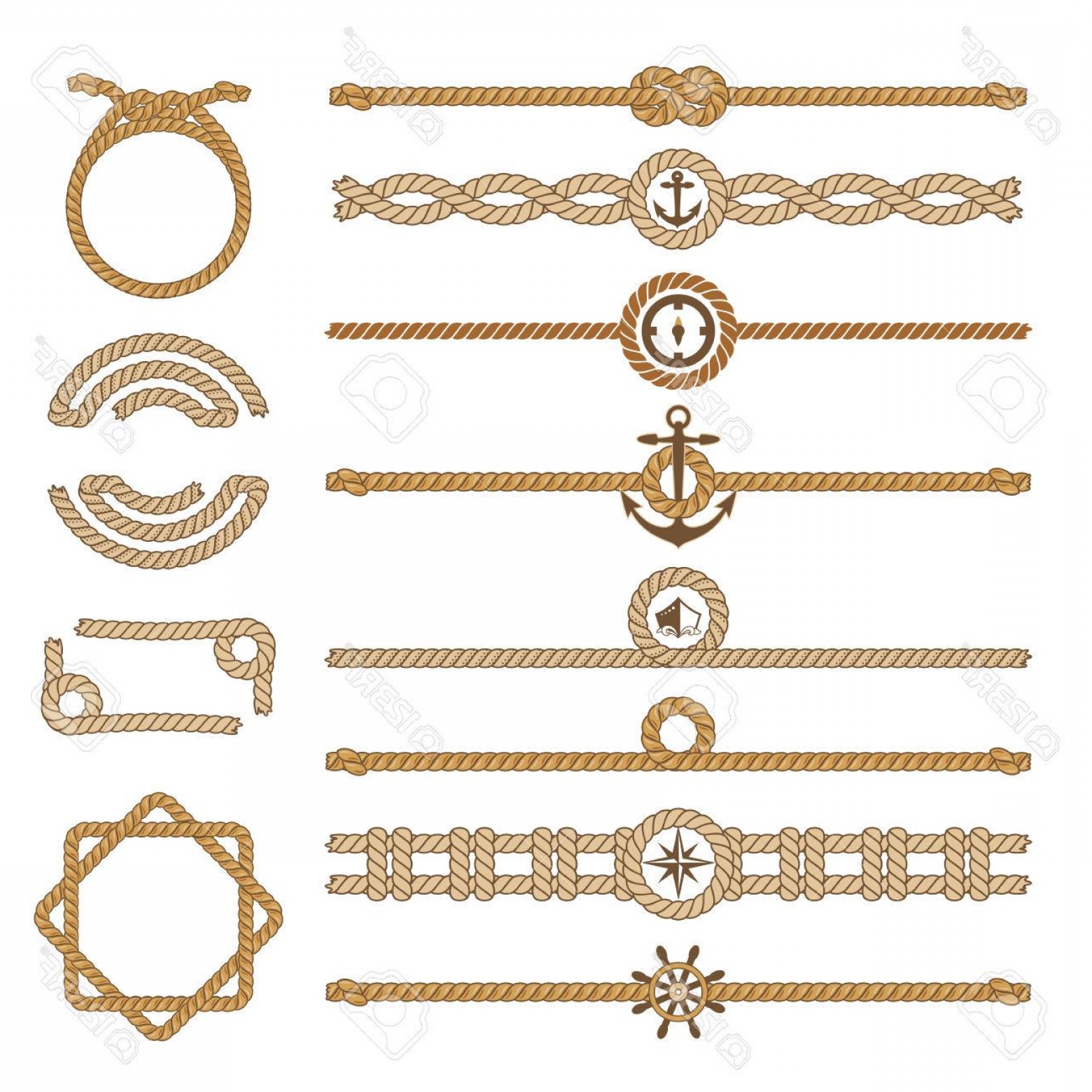 Rope Border Vector at Vectorified.com | Collection of Rope Border ...