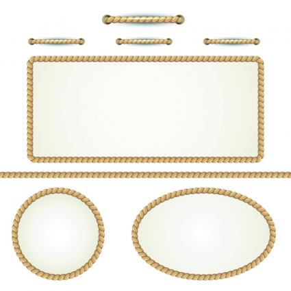 425x425 Realistic Rope Border And Frame Vector Free Vectors Ui Download
