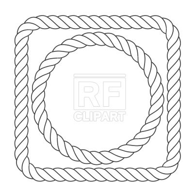 400x400 Rope Border Vector Image Vector Illustration Of Borders