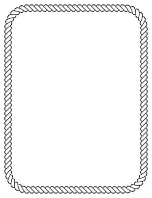 309x400 Rope Border Free Vector Image