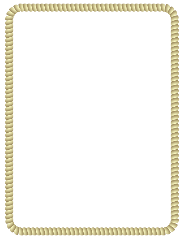 618x800 Free Clipart Rope Border