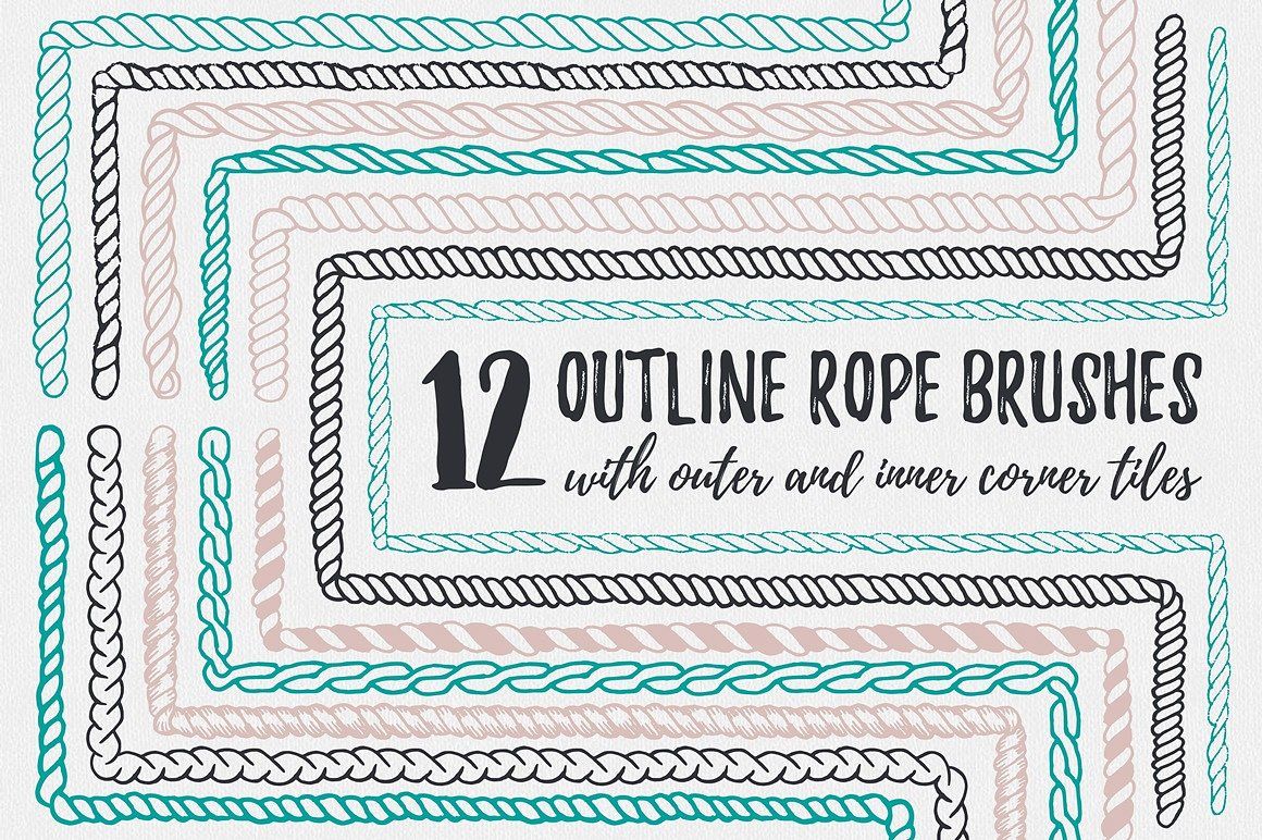 1160x772 Vector Rope Brushes