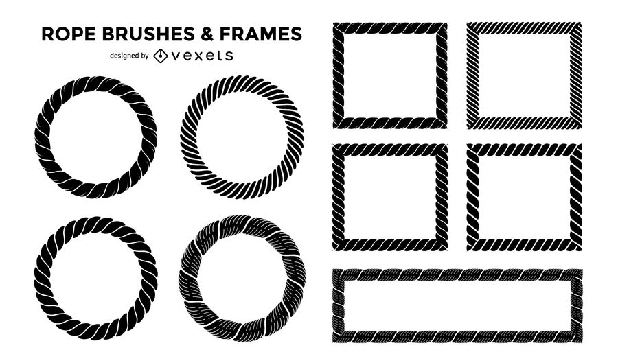 900x529 Rope Brushes And Frames Set