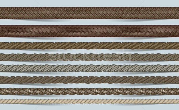 600x369 Vector Realistic Rope Brush Vector Illustration Alexandr