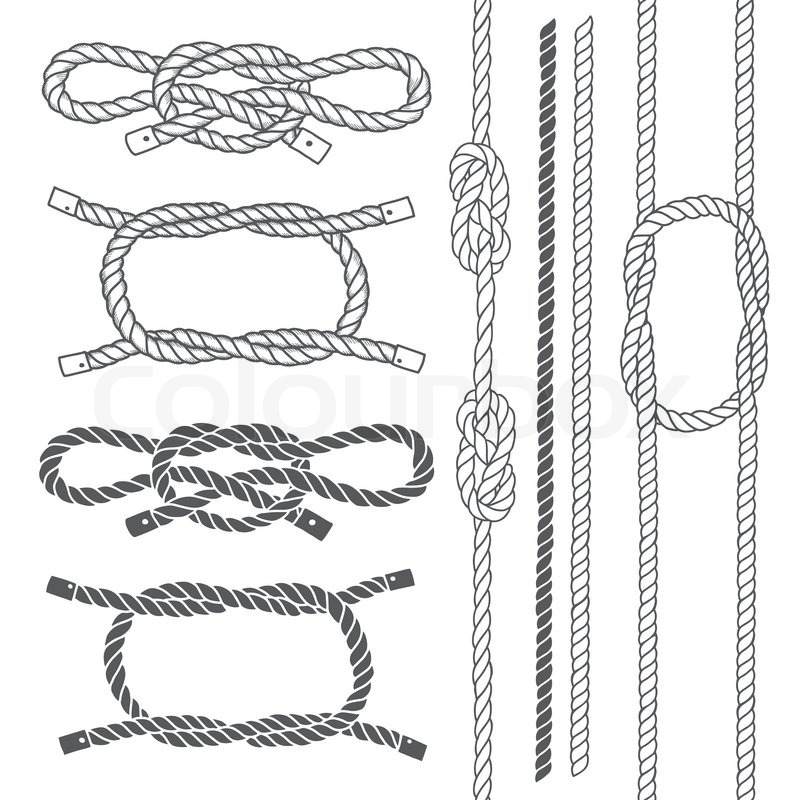 Set Of Marine Rope, Knots Vector Stock Vector Colourbox 800x800 Set Of Marine Rope, Knots Vector Stock Vector Colourbox