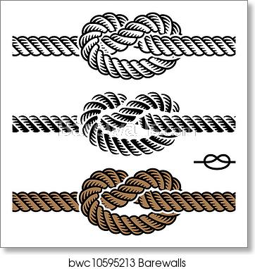 Vector Black Rope Knot Symbols, Art Print Barewalls Posters 362x382 Vector Black Rope Knot Symbols, Art Print Barewalls Posters