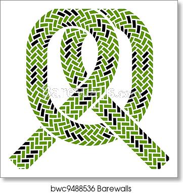 Vector Climbing Rope Knot Symbol, Art Print Barewalls Posters 362x382 Vector Climbing Rope Knot Symbol, Art Print Barewalls Posters