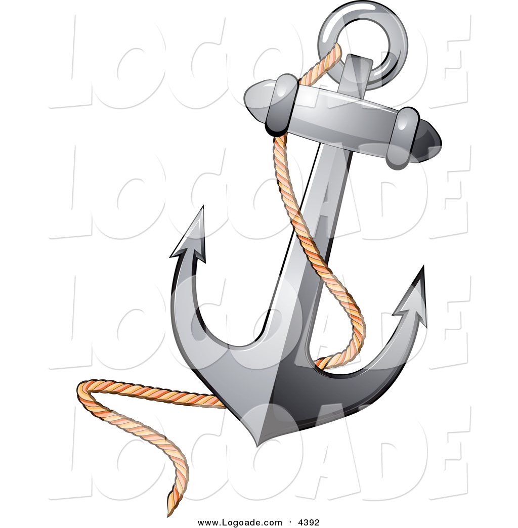 1024x1044 Clipart Of A Nautical Anchor And Rope Logo