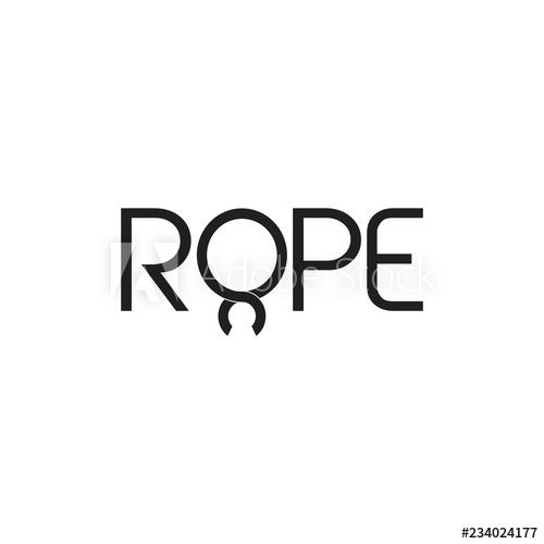 500x500 Text Rope Symbol Logo Vector