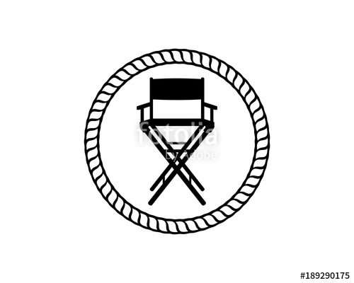 500x400 The Director Chair With Classic Circle Like Rope Illustration