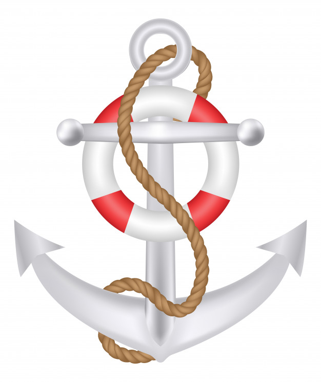 626x745 Anchor With Rope And Safety Ring Logo Vector Vector Premium Download