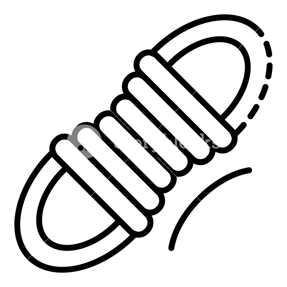1000x1000 Hiking Rope Icon Outline Hiking Rope Vector Icon For Web Design