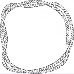 300x300 Twisted Rope Round Frame Two Interlaced Ropes Vector Newwaysys