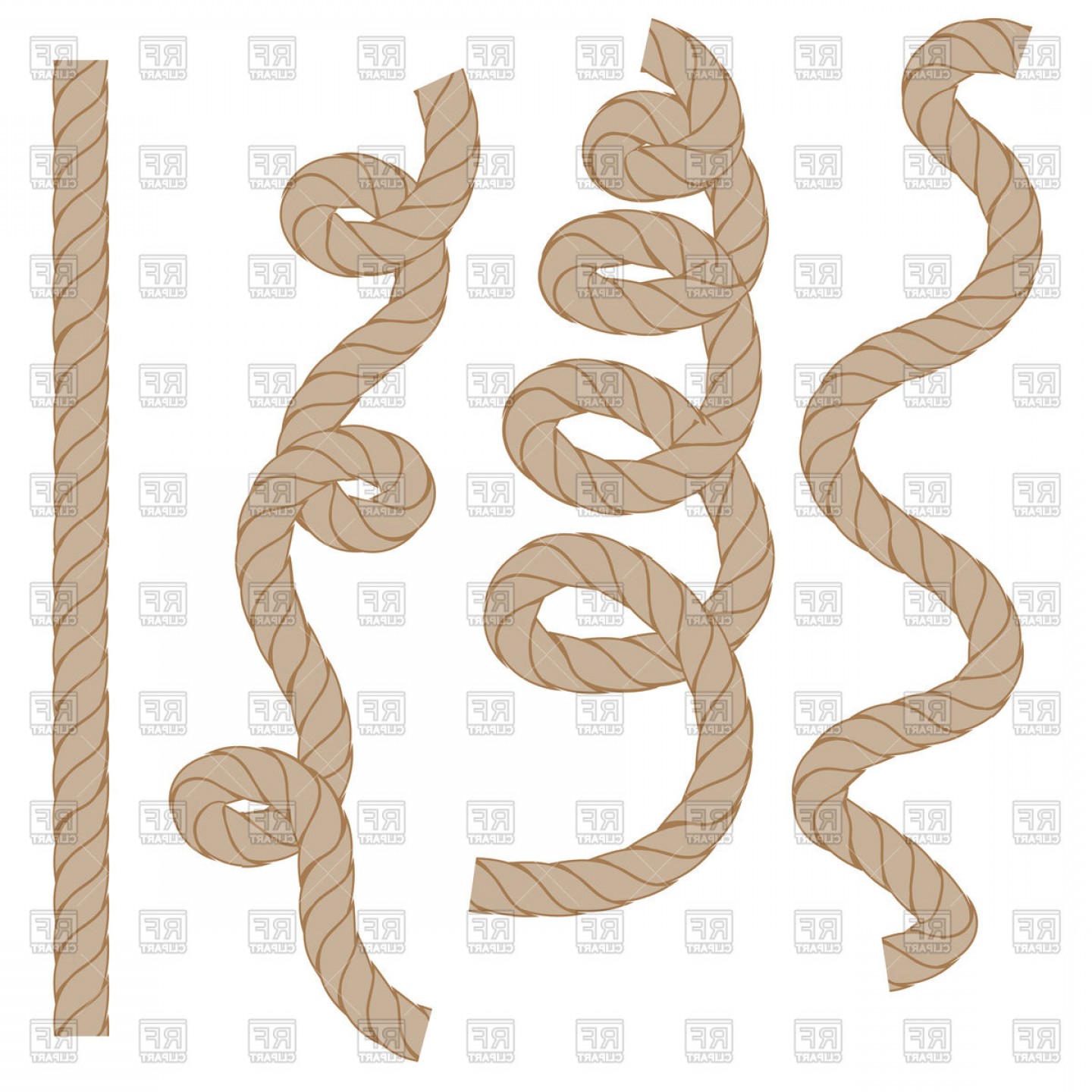 1440x1440 Set Of Rope Vector Clipart Soidergi