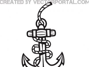 310x233 Anchor And Rope Vector Graphics Free Vectors Ui Download