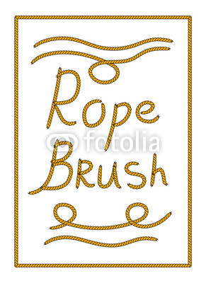 291x400 Natural Brown Tangled Twine Rope Illustrator Brush, Vector Buy
