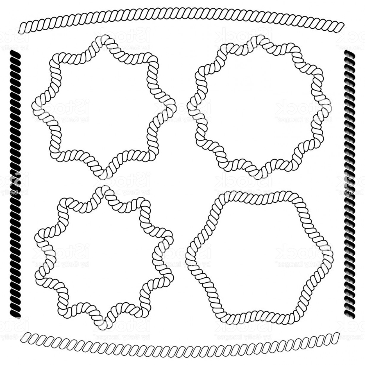 1228x1228 Vector Set Brush And Frame Of Rope Gm Geekchicpro