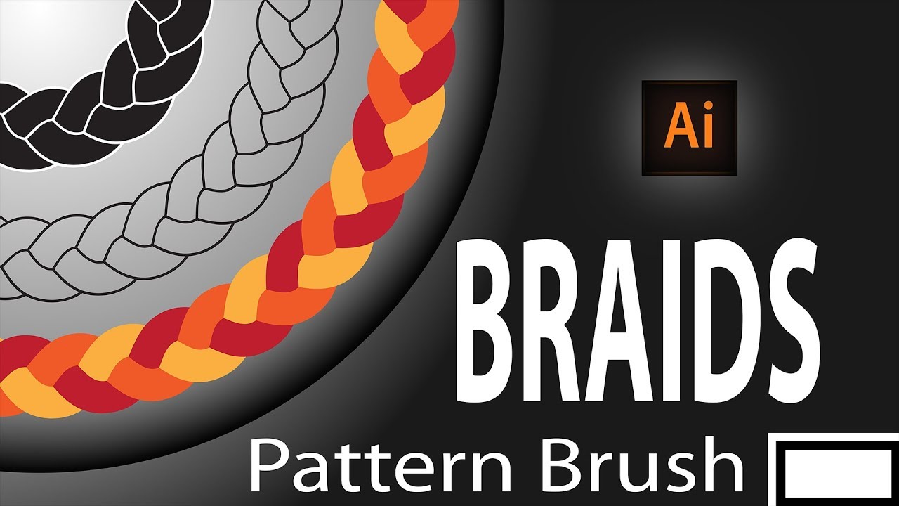 1280x720 Illustrator Braid Brush, Making Braid Pattern Brush Rope Vector