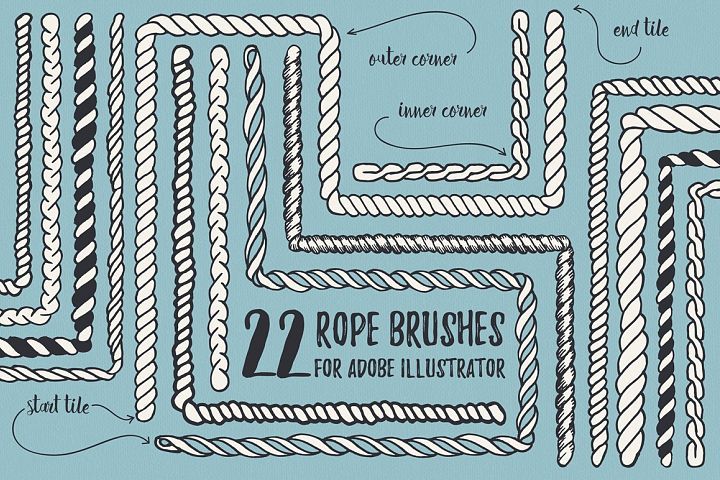 720x480 Vector Rope Brushes In Brushes