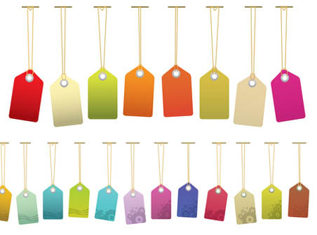 452x336 Single Tags On A Rope Vector