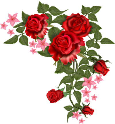 Flowers Vector Rosa Png 400x431 Flowers Vector Rosa Png