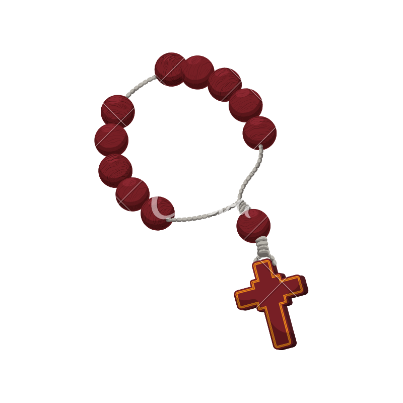 800x800 Rosary Vector